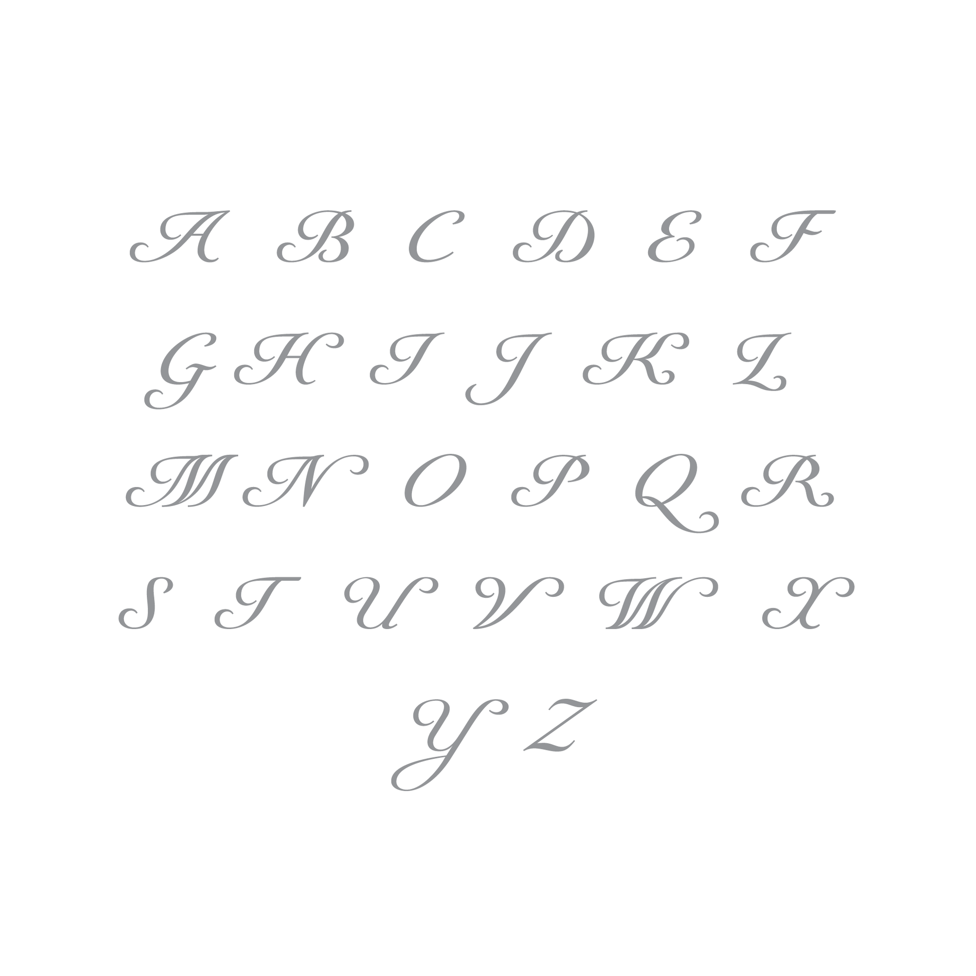 Nature Script - The center Letter can be personalized however you want!
